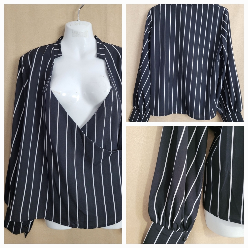 WRAP blouse  / M